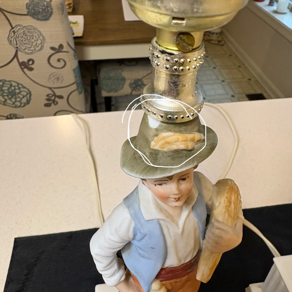 Price Drop🔥🔥🔥Pair Of Vintage Figural Lamps - Picture 3 of 11